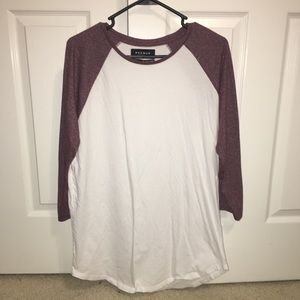 3/30 Pacsun Baseball 3/4 Sleeve Tee